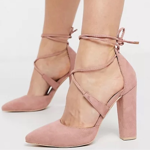 ⚡️ISO⚡️pale pink closed toe block heels - Picture 2 of 6